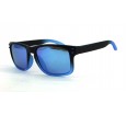 Óculos de Sol Acetato Masculino Preto Fosco Lt Azul c/ Azul - 9102PFAA