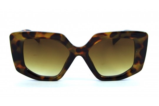 Óculos de Sol Acetato Feminino Estampado Marrom - AF81052EM