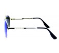 Óculos de Sol Metal Unissex Dourado Lt Azul - AV1533RVDA
