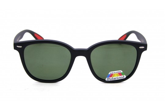 Óculos de Sol Tr-90 Unissex Preto Fosco Lt Verde  - CT11111PFV