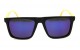 Óculos de Sol Bambu Masculino Preto Fosco Lt Azul - CY2211PFA