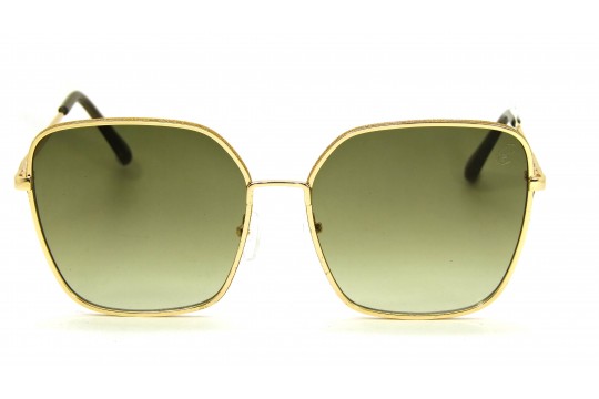 Óculos de Sol Metal C7 Seven Feminino Dourado c/ Verde - F083DV