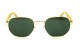 Óculos de Sol Metal Unissex Dourado Lt Verde - H00057ZDV