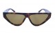 Óculos de Sol Acetato Feminino Estampado Marrom - HP07195EM