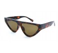 Óculos de Sol Acetato Feminino Estampado Marrom - HP07195EM