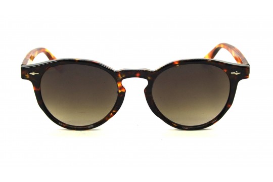 Óculos de Sol Acetato Unissex Estampado Marrom  - HP07199EM