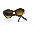 Óculos de Sol Acetato Feminino Preto LT Marrom Haste Estampada - HP08360PMHE