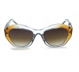 Óculos de Sol Acetato Feminino Transparente C/ Laranja - HP08360TRL