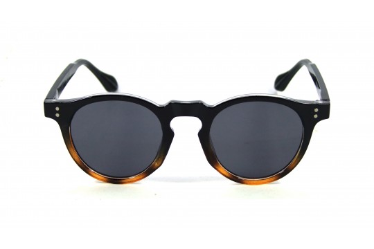 Óculos de Sol Acetato Unissex Preto c/ Estampado - HP08575PE