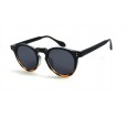 Óculos de Sol Acetato Unissex Preto c/ Estampado - HP08575PE