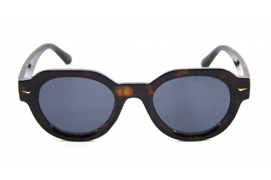 Óculos De Sol Acetato Unissex Estampado Marrom - HP08951EM