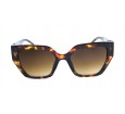 Óculos de Sol Acetato Feminino Estampado Marrom - HP09584EM