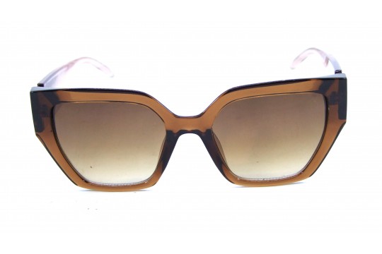 Óculos de Sol Acetato Feminino Marrom - HP09584M