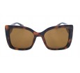 Óculos de Sol Acetato Feminino Estampado Marrom - HP09586EM