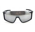 Óculos de Sol Acetato Esportivo Preto Fosco Lt Prata - HP09898PFP