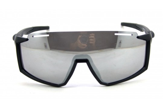 Óculos de Sol Acetato Esportivo Preto Fosco Lt Prata - HP09898PFP