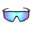 Óculos de Sol Esportivo  Preto Fosco Lt Azul - HP09899PFA