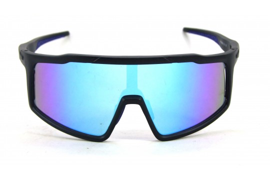 Óculos de Sol Esportivo  Preto Fosco Lt Azul - HP09899PFA