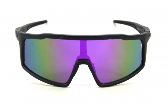 Óculos de Sol Esportivo  Preto Fosco Lt Roxa - HP09899PFR