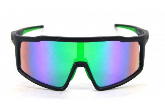 Óculos de Sol Esportivo  Preto Fosco Lt Verde - HP09899PFV