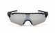 Óculos de Sol Esportivo  Preto Fosco Lt Prata  - HP09900PFP