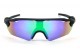 Óculos de Sol Esportivo  Preto Fosco Lt Verde  - HP09900PFV