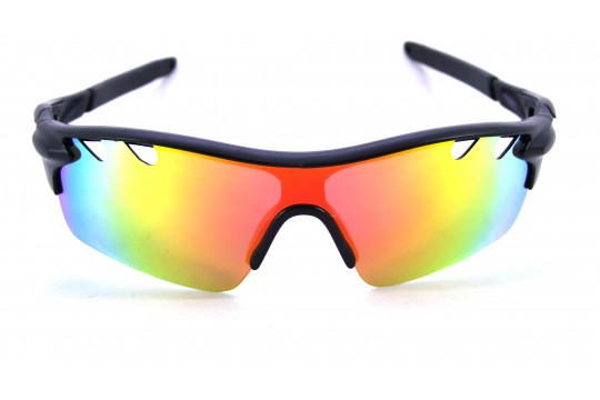 Óculos de Sol Acetato Esportivo Preto Lt Laranja  - HP09901PL