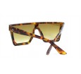 Óculos de Sol Acetato Mascara Unissex Estampado Marrom - HP1110EM