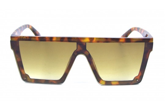 Óculos de Sol Acetato Mascara Unissex Estampado Marrom - HP1110EM