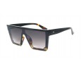 Óculos de Sol Acetato Mascara Unissex Preto C/ Estampado - HP1110PE