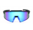 Óculos de Sol Esportivo  Preto Fosco Lt Azul - HP11574PFAZ