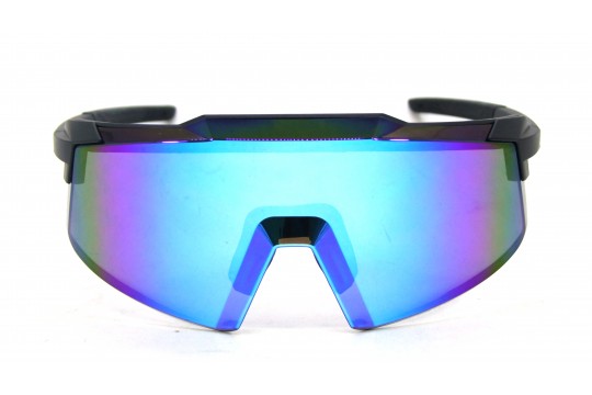 Óculos de Sol Esportivo  Preto Fosco Lt Azul - HP11574PFAZ