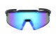 Óculos de Sol Esportivo  Preto Fosco Lt Azul - HP11574PFAZ