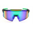 Óculos de Sol Esportivo  Preto Fosco Lt Verde  - HP11574PFV