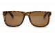 Óculos de Sol Bambu Masculino Estampado Marrom - HP1391EM