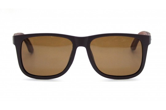 Óculos de Sol Bambu Masculino Marrom - HP1391M