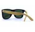 Óculos de Sol Bambu Masculino Preto Fosco Lt Azul - HP1391PFA*