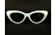 Óculos de Sol Acetato Feminino Gatinho Branco Lt Degradê HP202263B