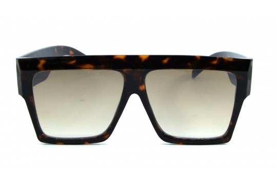Óculos de Sol Acetato Unissex Estampado Marrom - HP212631EM