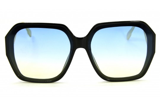 Óculos de Sol Acetato Feminino Preto Lt Azul - HP212674PA