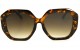 Óculos de Sol Acetato Feminino Estampado Marrom - HP212734EM