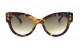 Óculos de Sol Acetato Feminino Estampado Marrom - HP221754EM