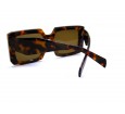 Óculos de Sol Acetato Feminino Estampado Marrom - HP221841EM