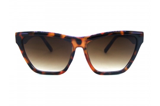 Óculos de Sol Acetato Feminino Estampado Marrom - HP221962EM