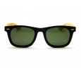 Oculos de Sol Acetato Masculino Preto Fosco Lt Verde - HP224165PFV