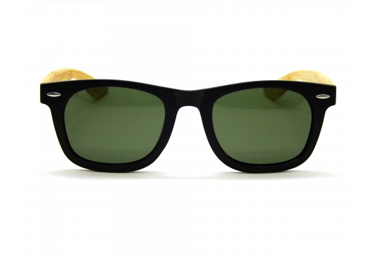 Oculos de Sol Acetato Masculino Preto Fosco Lt Verde - HP224165PFV