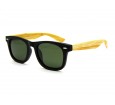 Oculos de Sol Acetato Masculino Preto Fosco Lt Verde - HP224165PFV