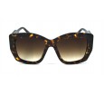 Óculos de Sol Acetato Feminino Estampado Marrom - HP224280EM