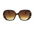 Óculos de Sol Acetato Feminino Estampado Marrom  - HP224292EM