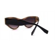 Óculos de Sol Acetato Feminino Estampado Marrom Lt Preta - HP224495EMP